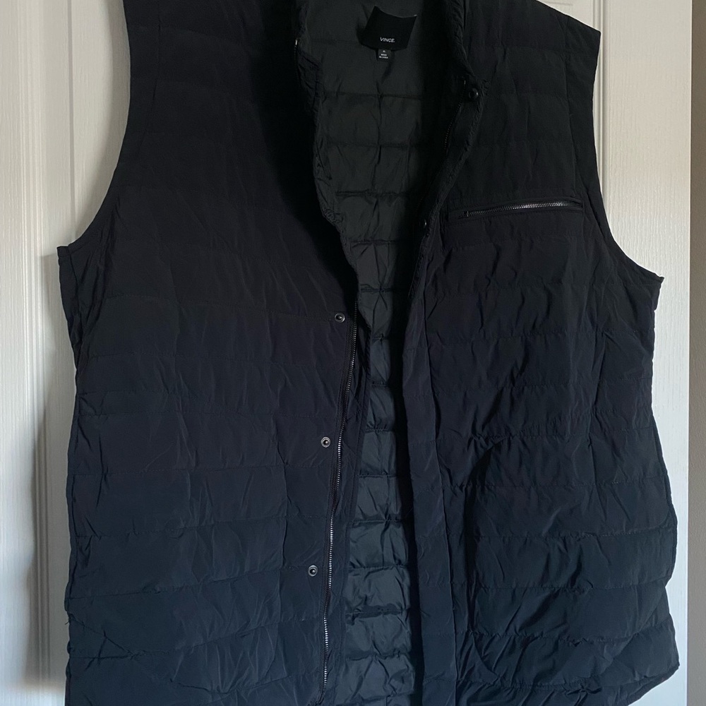 Vince Dark Blue Quilted Outerwear